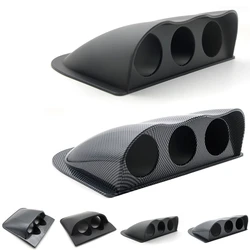 Soporte universal salpicadero 52 mm doble/triple, negro carbono