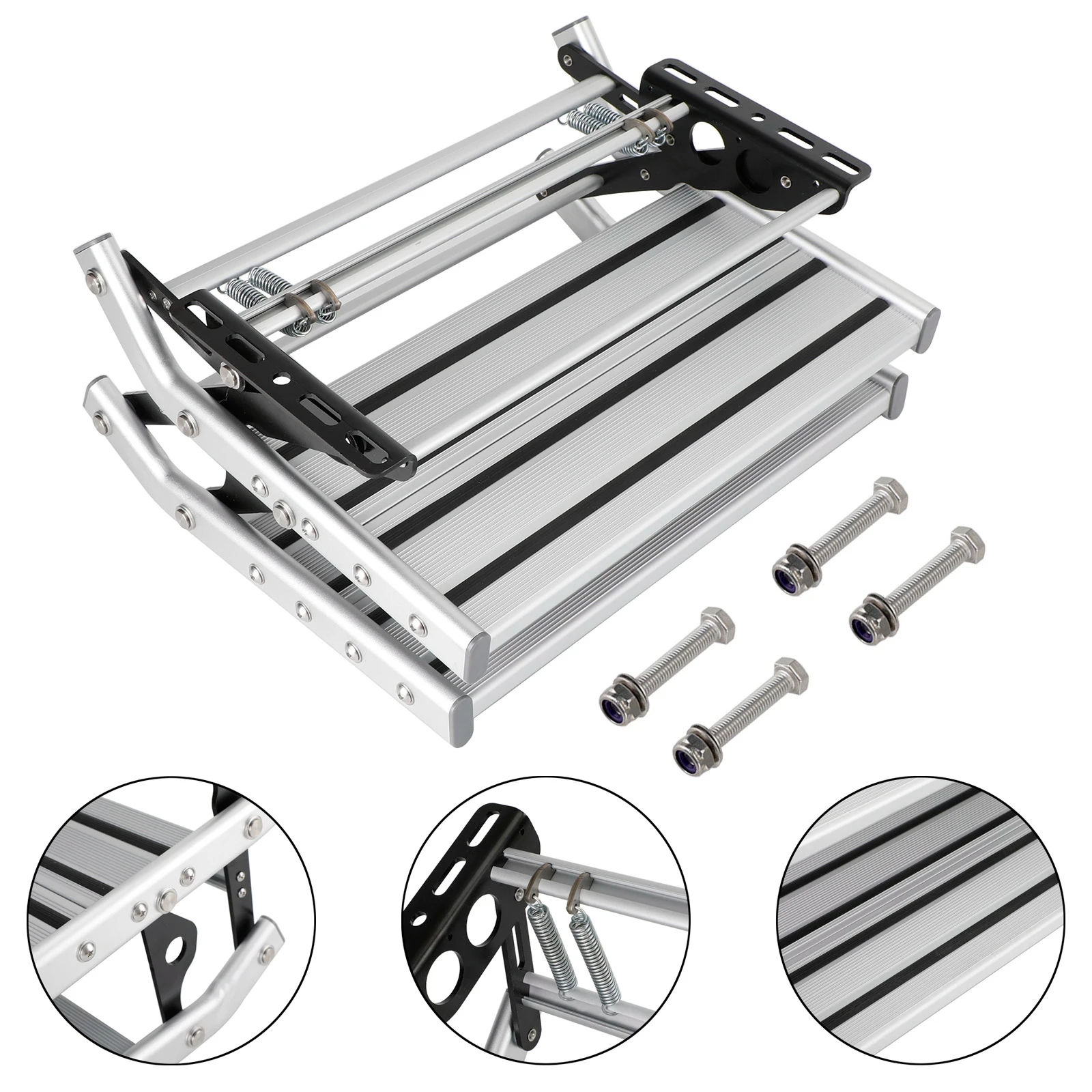 Escalón doble plegable de aluminio para autocaravana - imagen 2