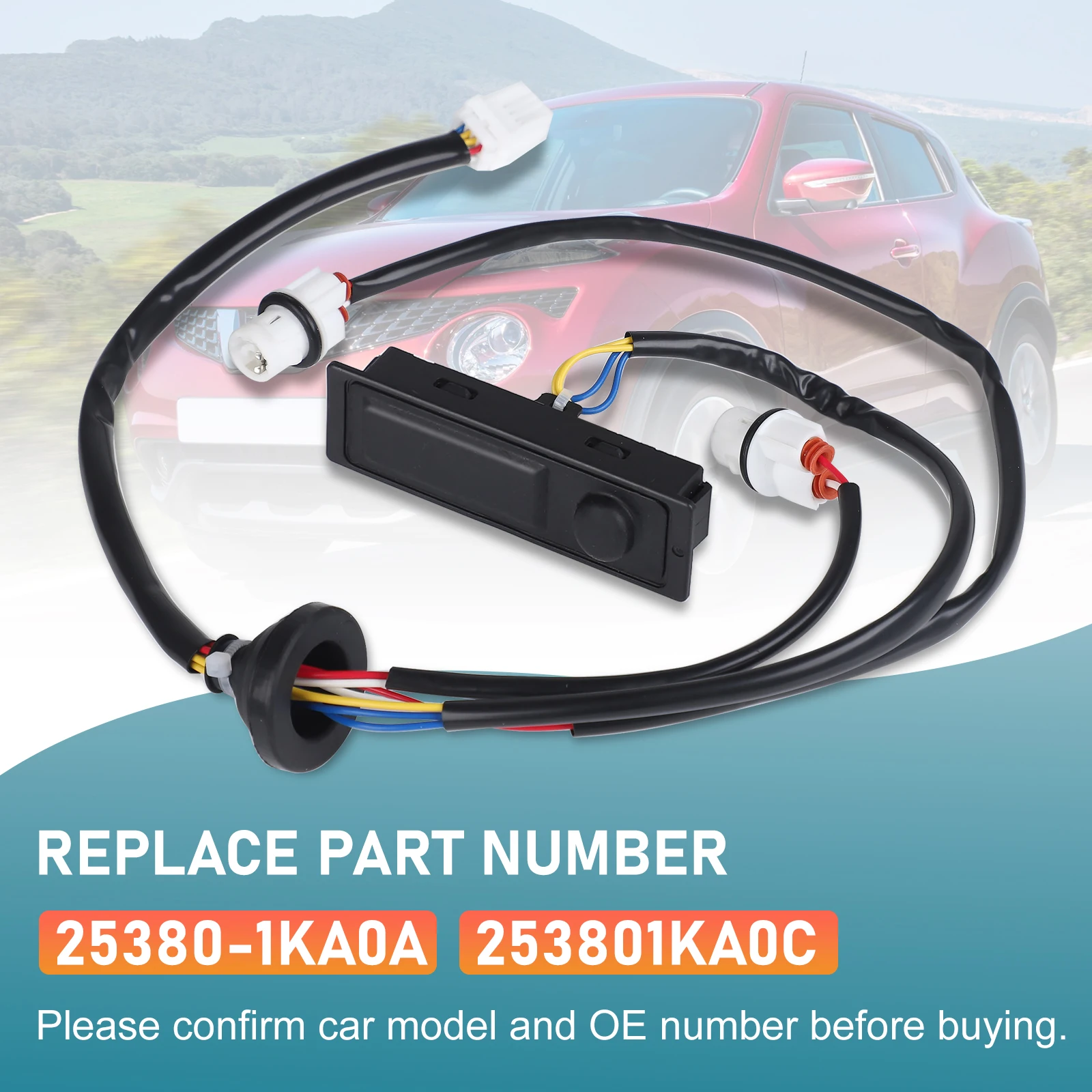 Nissan 25380-1KA0A Interruptor apertura maletero - Murano 2008-2014 - imagen 5