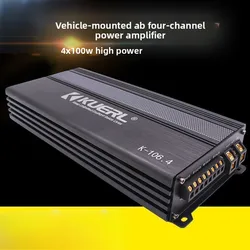 Amplificador coche 4 canales Clase AB 100W RMS