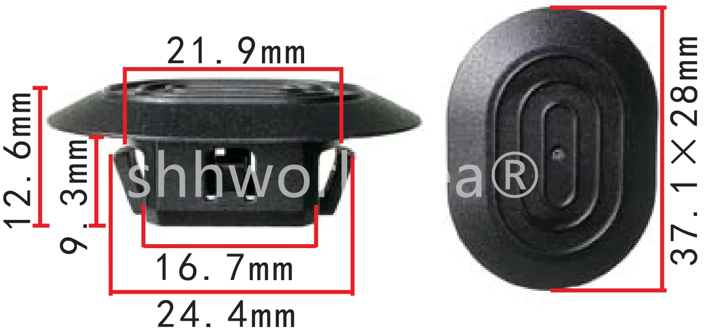 Hebilla de protección inferior de umbral de falda lateral con cierre de clip automático shhworldsea