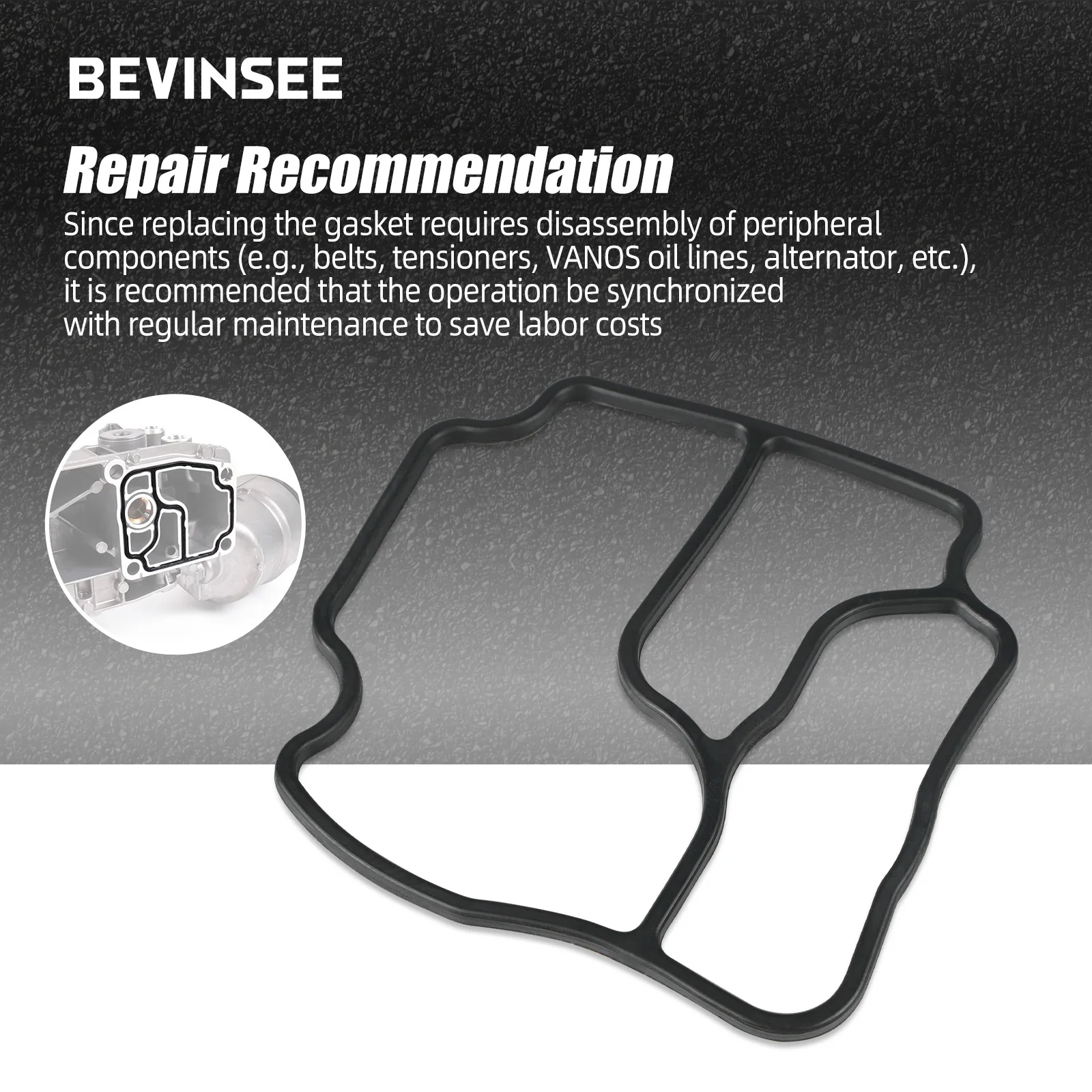 Junta de carcasa filtro aceite BMW M54 N52 M50 S52 - E36 E46 - imagen 2