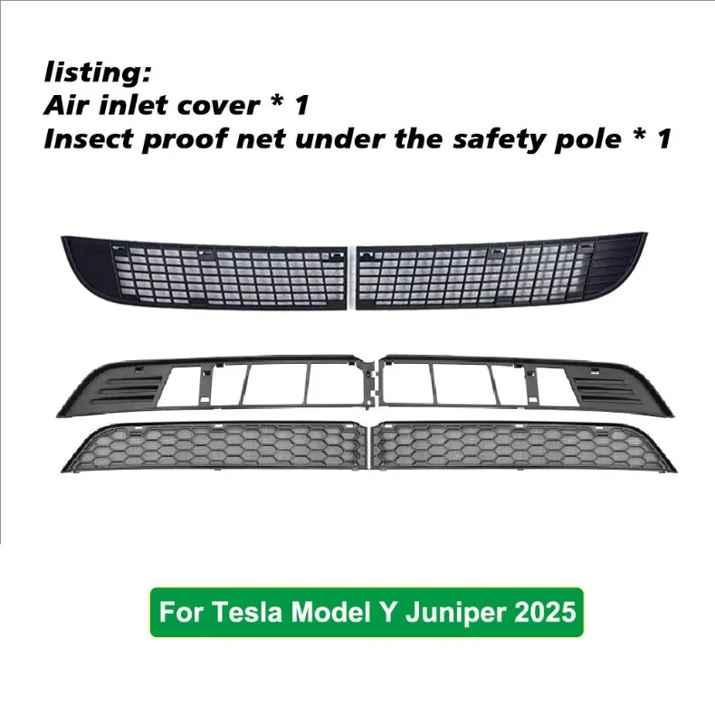 Red protectora de rejilla delantera para Tesla Model Y y Model 3