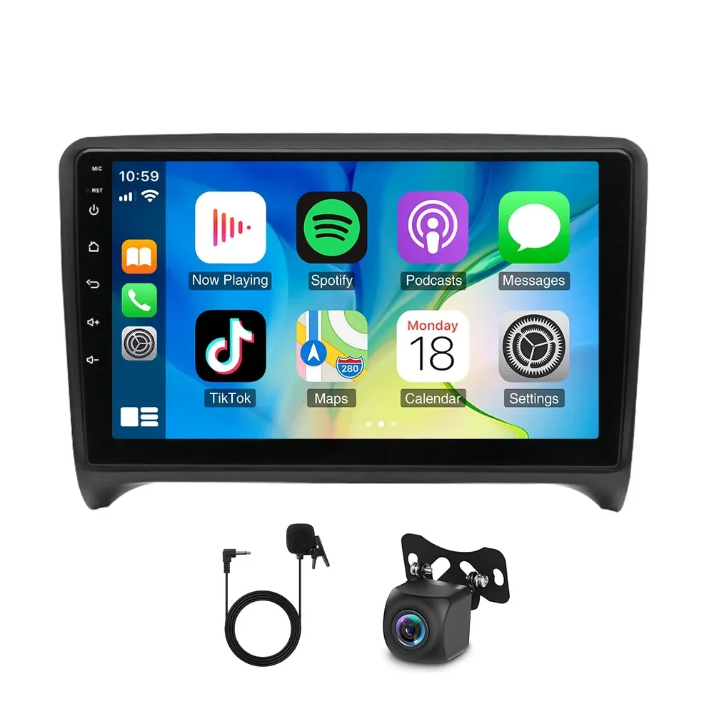 Radio navegador GPS Android para Audi TT MK2 con CarPlay - imagen 5