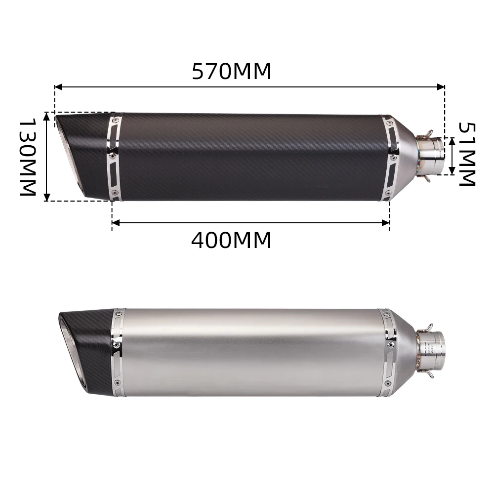 Para Yamaha TMAX TMAX500 TMAX530 2008-2016 Escape de motocicleta modificar sistema completo tubo de cabecera proyecto 570mm silenciador línea de Escape - imagen 4