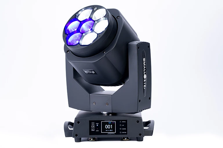 Equipo de Dj profesional, luz con cabezal móvil, 7x15W, a todo Color, Rgbw, LED, enfoque, ojo de abeja, Zoom, iluminación de escenario de lavado para fiesta y espectáculo - imagen 5