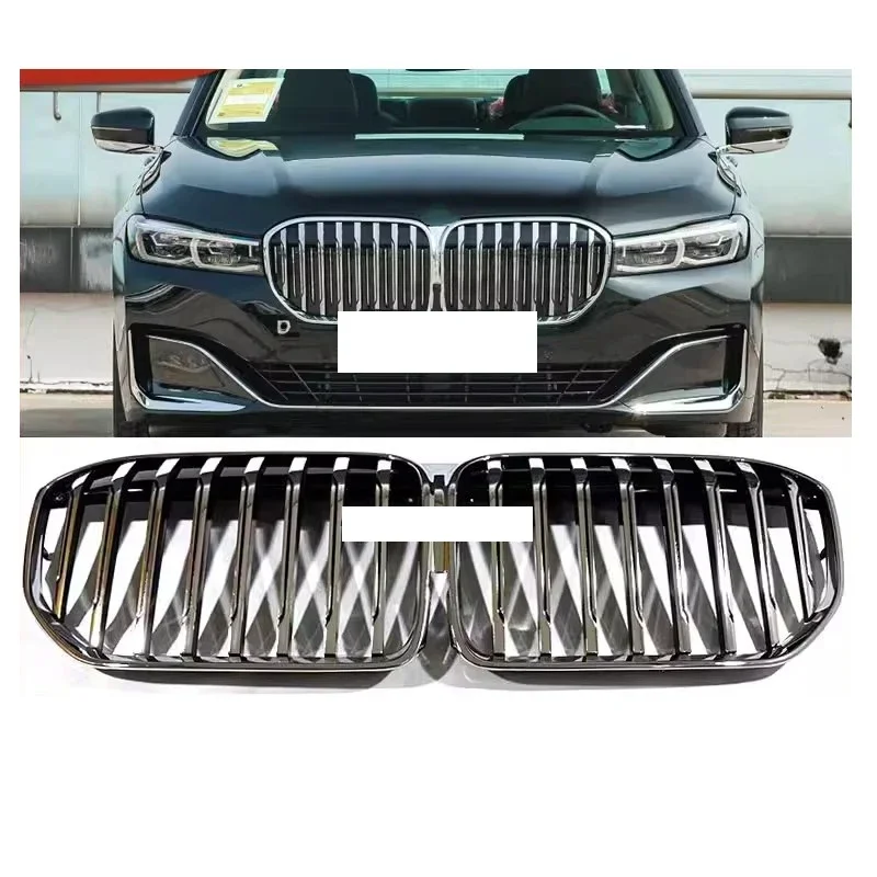 Detalle malla negra parrilla BMW