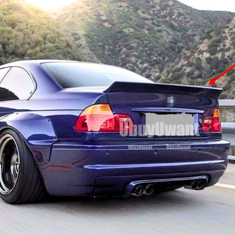 Para BMW E46 Sedan modelo de 4 puertas nuevo alerón trasero para maletero de coche labio de bota labio 1999-2006 alerón trasero alerón trasero
