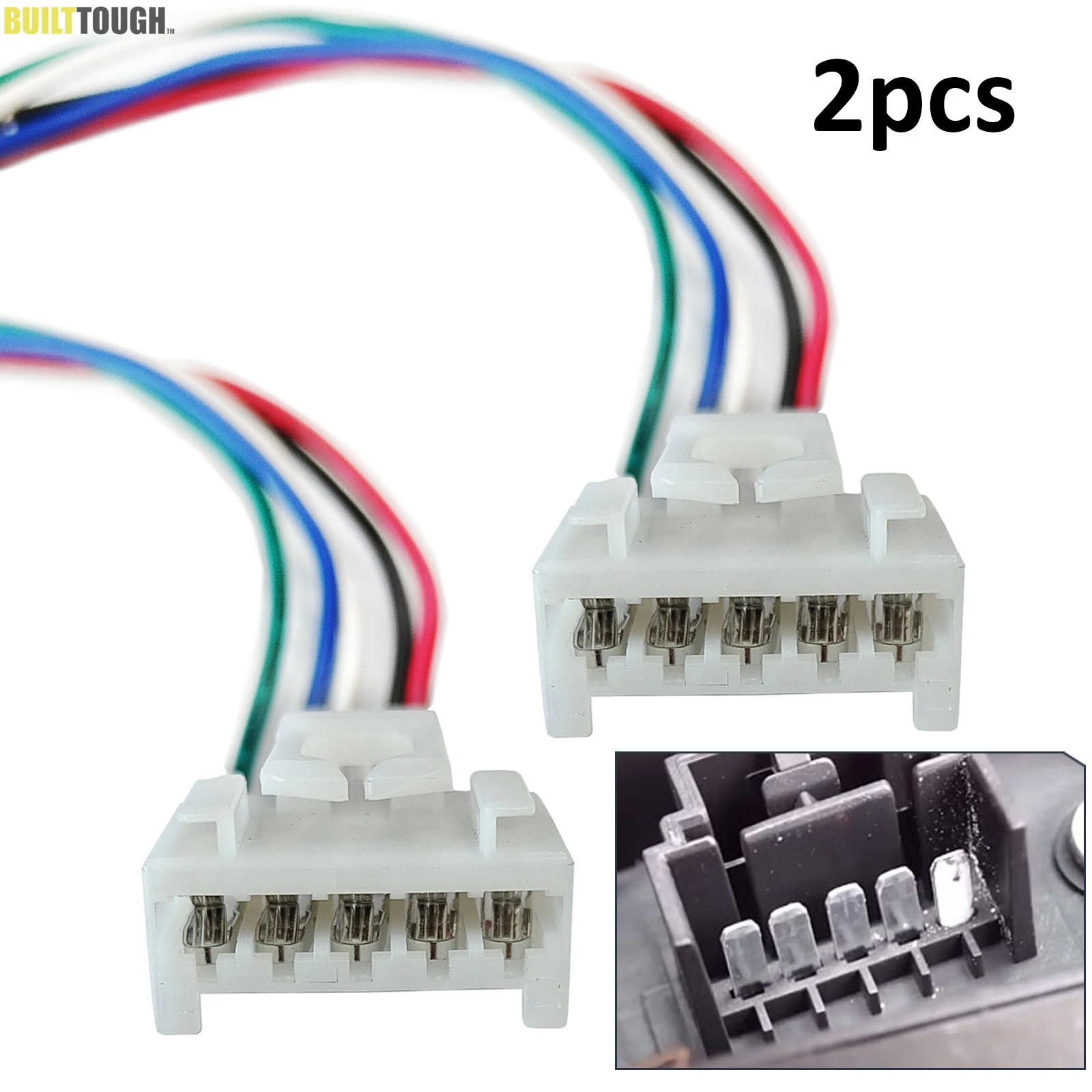 2 uds para Fiat Punto 188 MK2 Panda 169 MK3 conector de lámpara de luz trasera de 5 vías conector de reparación cableado arnés precableado 51277277