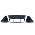 Glossy Black 3 Pcs