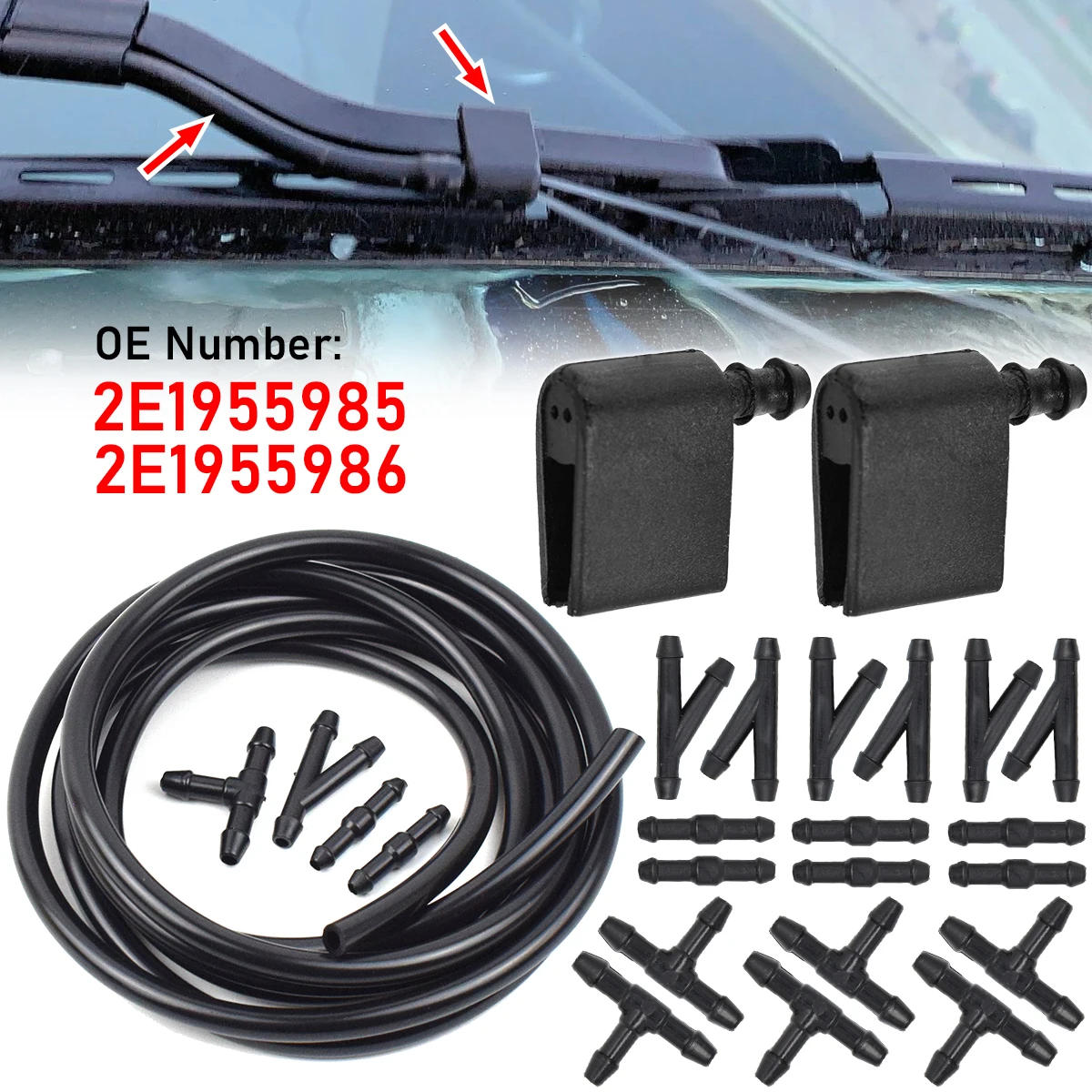 Boquilla limpiaparabrisas Mercedes Sprinter / VW Crafter 2500 3500