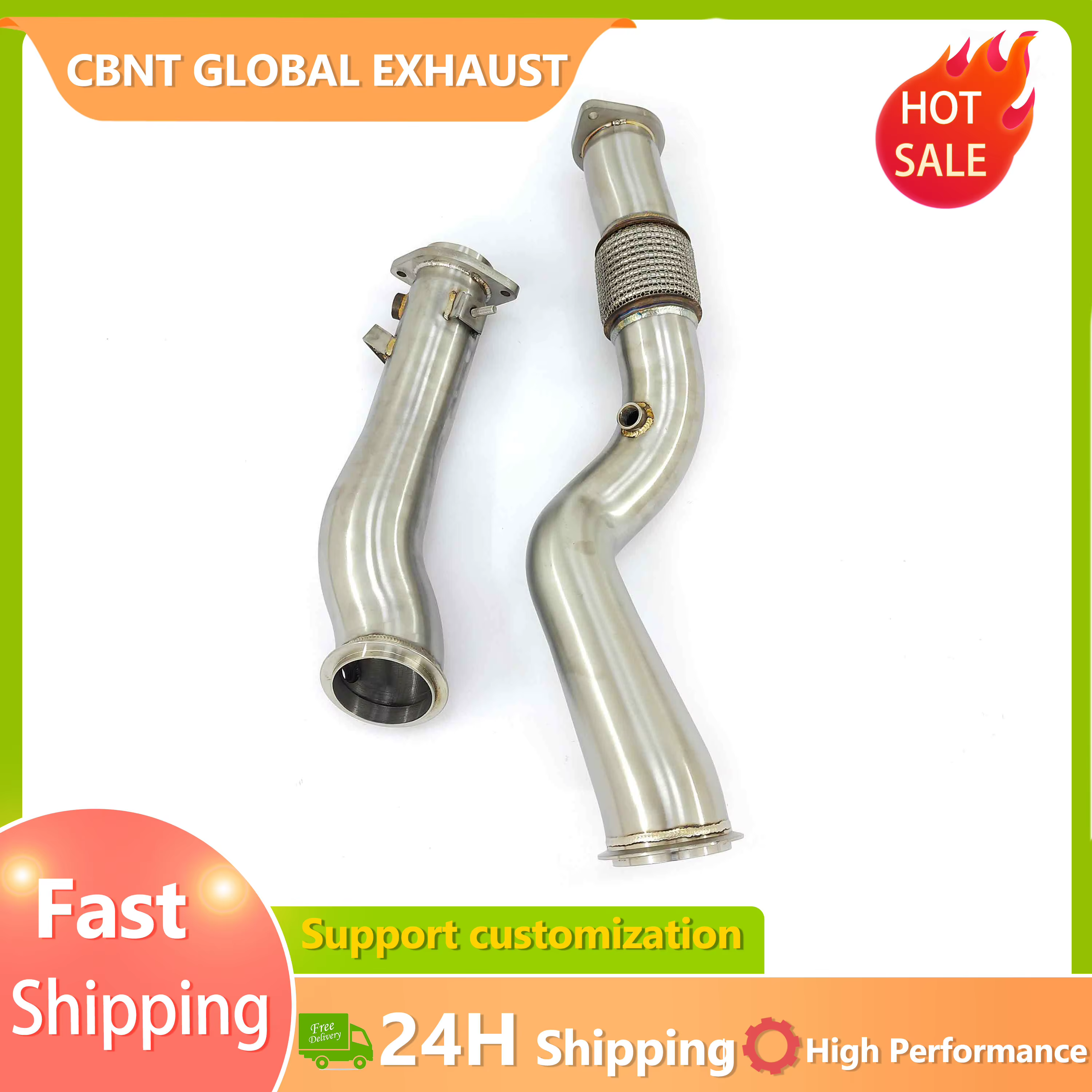 CBNT Downpipe sin catalizador para BMW M2 G87, M3 G80 y M4 G82
