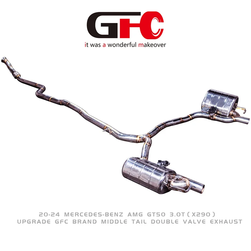 Escape catback ajustable inox 304 – Mercedes-Benz GT 50 3.0 2020-2024