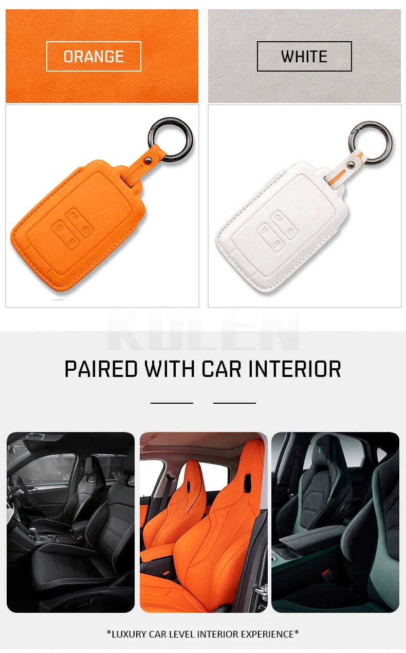 Detalles de la funda de cuero