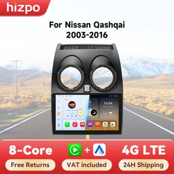 Hizpo Autorradio 2 DIN Android 14 con CarPlay – Nissan Qashqai J10