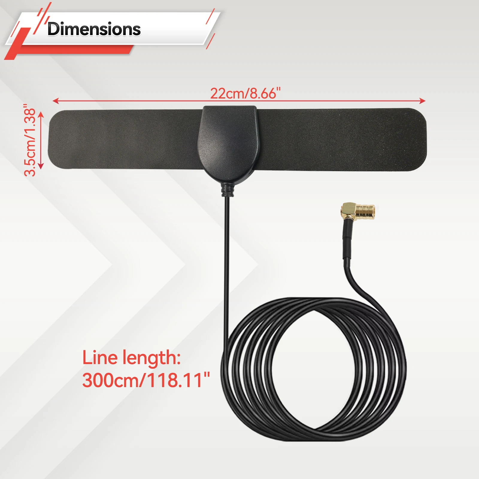 Antena DAB+ FM coche amplificada Plug & Play – JVC Kenwood Sony Alpine - imagen 3