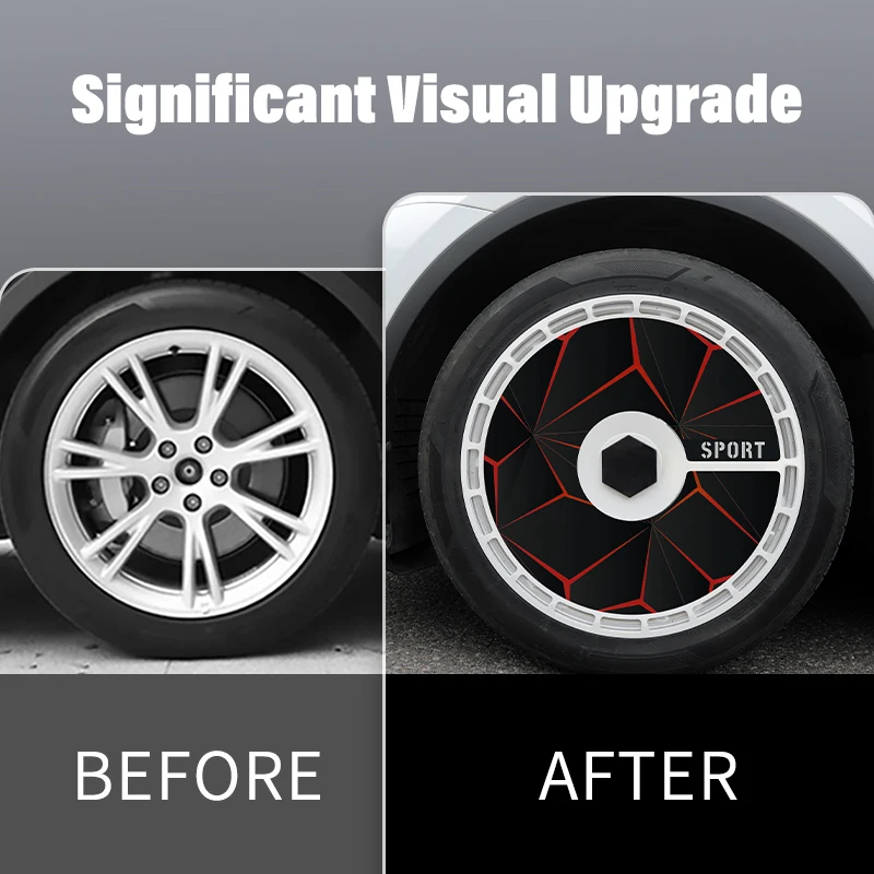 Tapones de 19 y 20 pulgadas, diseño de 4 Uds. Para TESLA modelo 3/Y/S/X/Cybertruck, tapa de cubierta de rueda completa, accesorio de repuesto - imagen 2