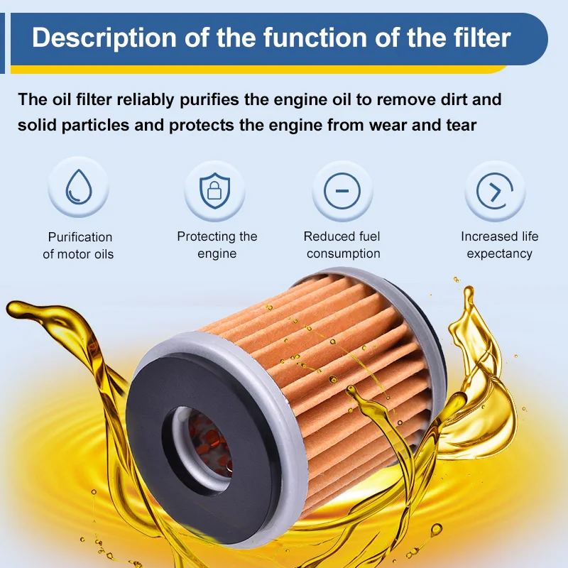 Kit de filtro de aceite de filtro de aire de repuesto de motocicleta para Yamaha WR250 WR400 YZ250 YZ400 WR426 YZ426F - imagen 2