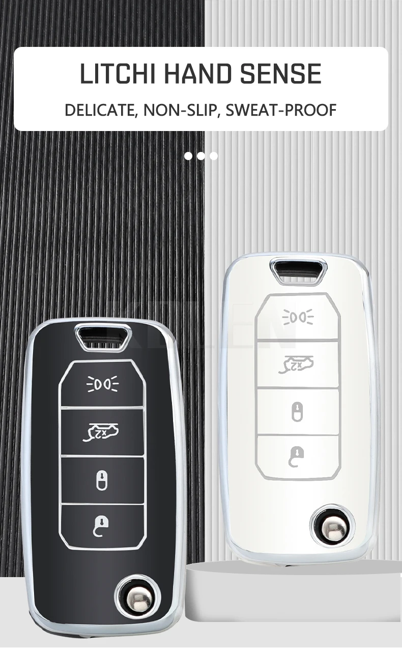 Carcasa protectora plegable de 4 botones