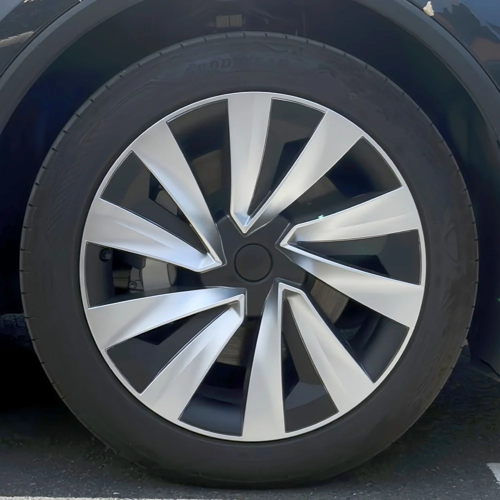 4 Uds para Tesla Model Y Juniper 19 pulgadas tapacubos de rueda de repuesto para coche tapacubos de automóvil llanta completa accesorios para coche 2025 - imagen 3