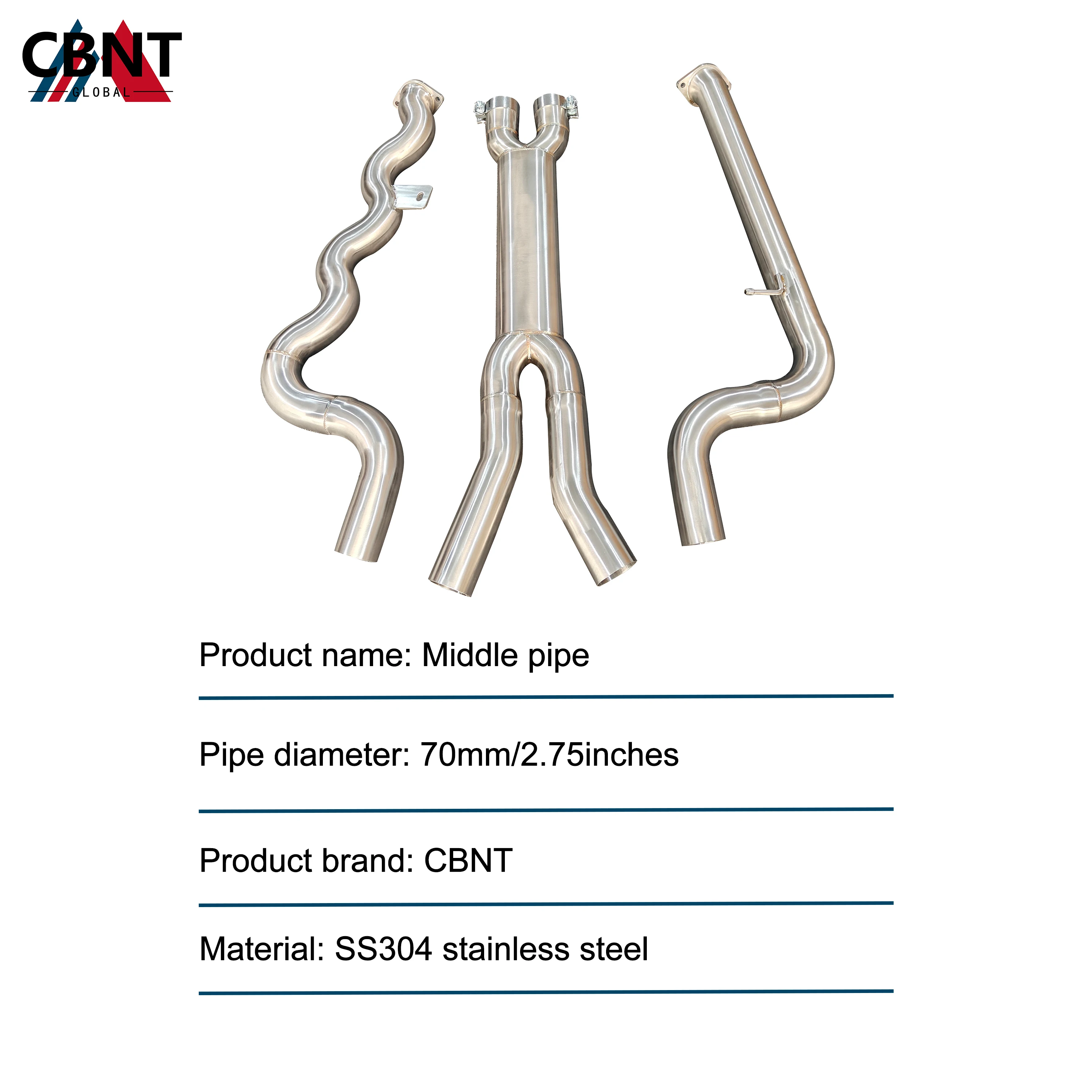 CBNT Tubo intermedio de alto flujo BMW M3/M4 G80/G82 S58 - imagen 4