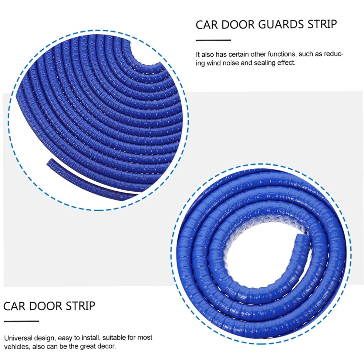Tira protectora para puertas de coche en U, anticolisión y resistente - imagen 3