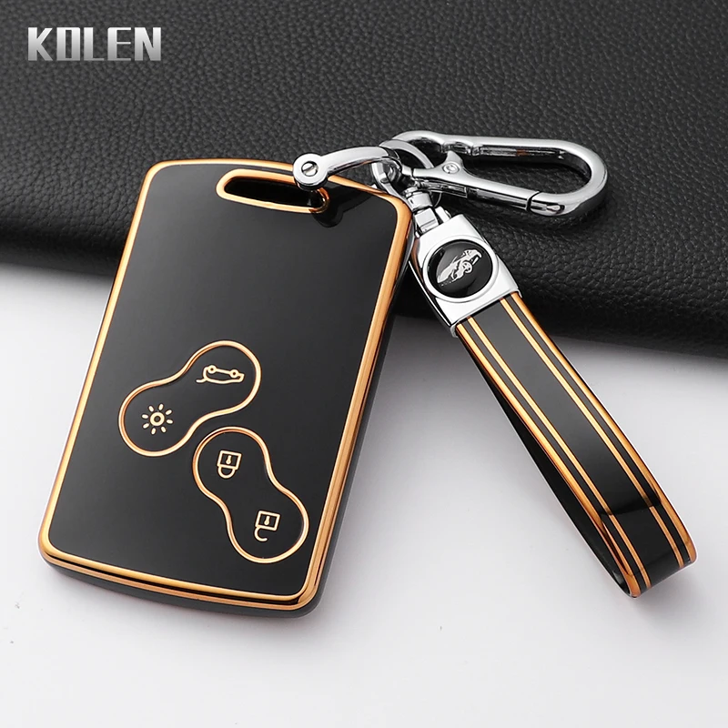 Detalle de la funda protectora para llave Renault