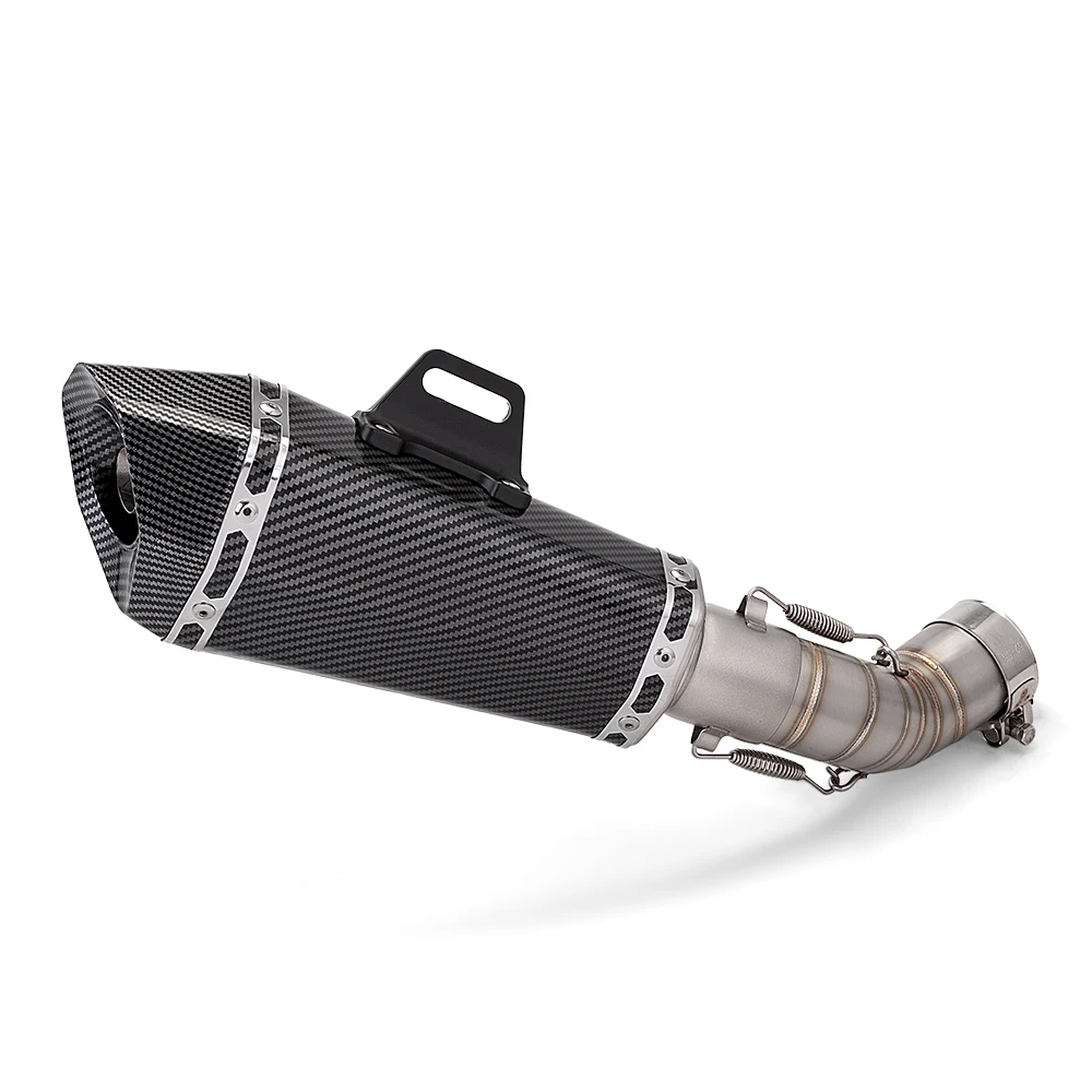 Para z900 2017-2019 tubo de escape medio z900 sistema de escape de motocicleta resbalón en silenciador de 51MM
