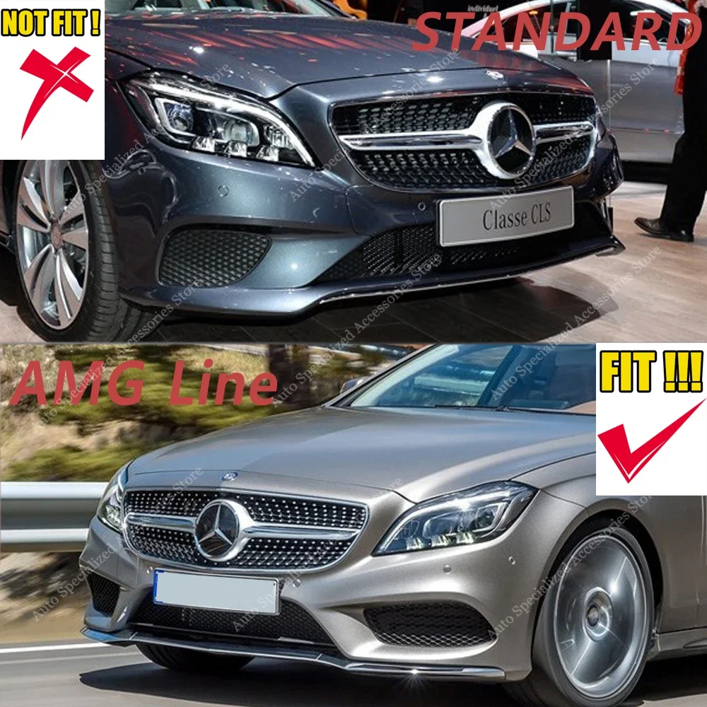 Labio alerón difusor delantero Mercedes CLS W218/C218 facelift - imagen 3