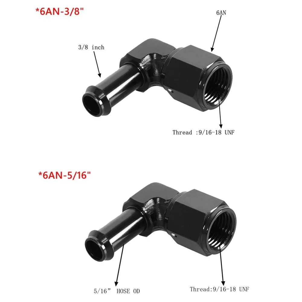 Adaptador EFI macho 6AN/8AN a SAE 3/8″ de conexión rápida - imagen 3