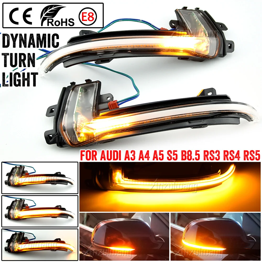 Intermitente LED dinámico secuencial de espejo para Audi A3 8P - imagen 4