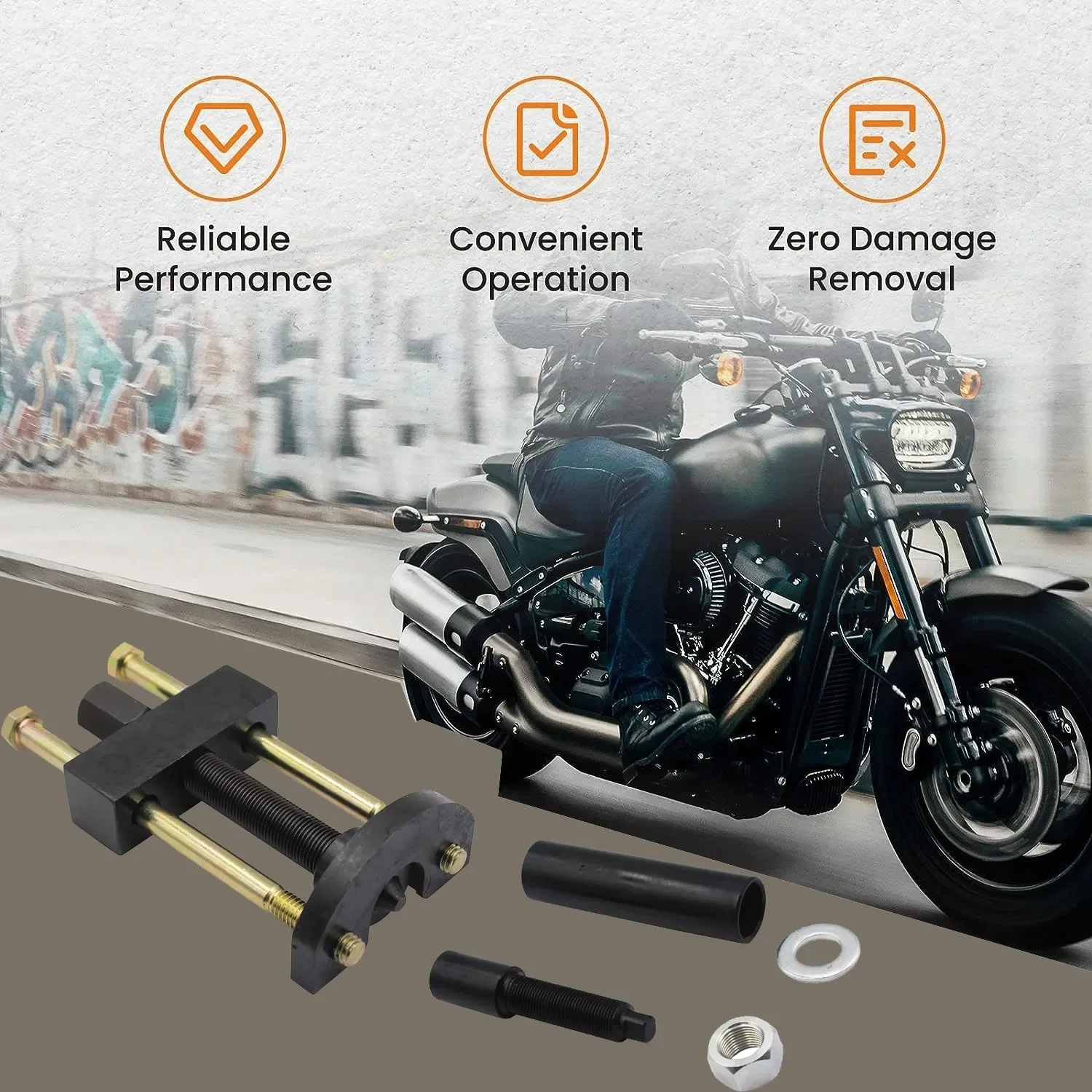 34902-84 Extractor carrera rodamiento eje transmisión Harley Davidson - imagen 4