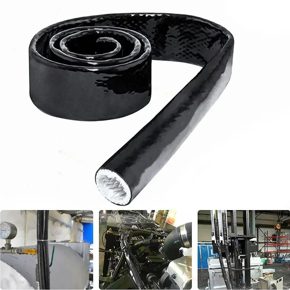 Tubo silicona trenzado fibra vidrio alta resistencia térmica - imagen 4