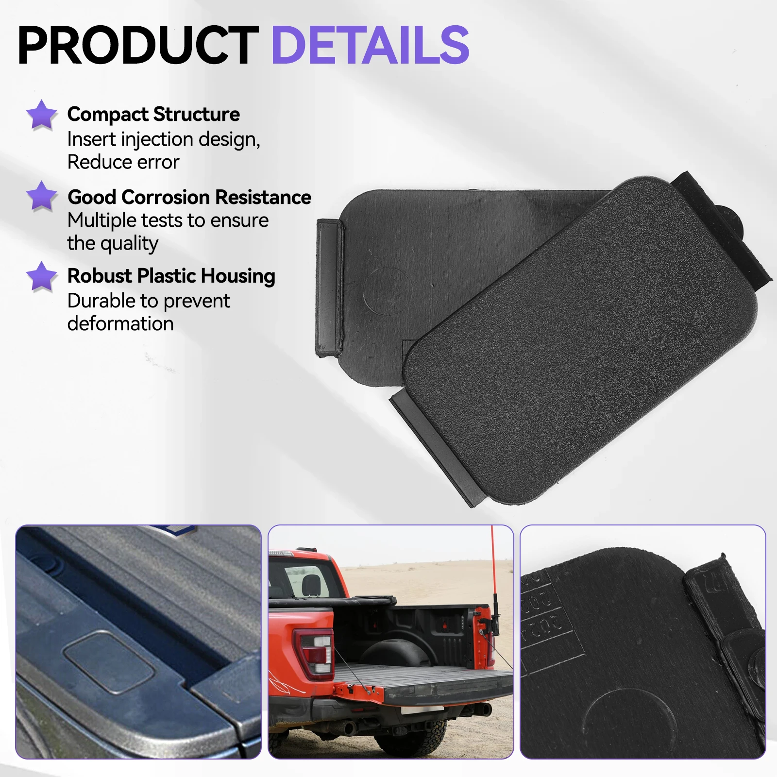 FL3Z99290D90AB Tapones para orificios del riel de cama Ford F-150 2015- - imagen 4