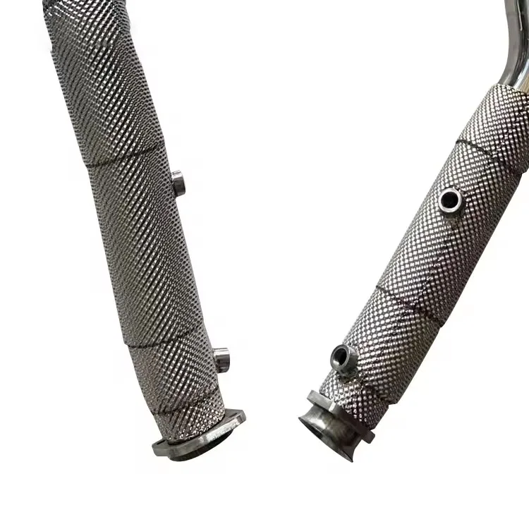 Xinaote Bajante de protección térmica de alto rendimiento de alto flujo para 17+GLS 63 X166 15+GLE 63 63S Coupe AMG C292 GL63 - imagen 2