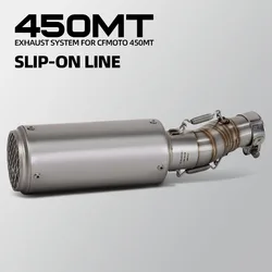 Escape slip-on silenciador adaptable para CFMOTO 450MT Adventure