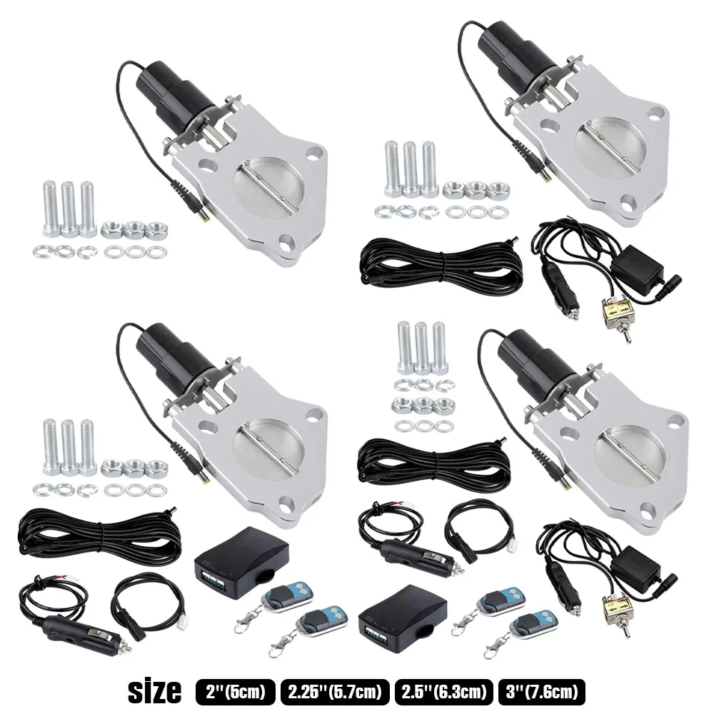 Kit de corte de válvula de escape eléctrico con motor integrado