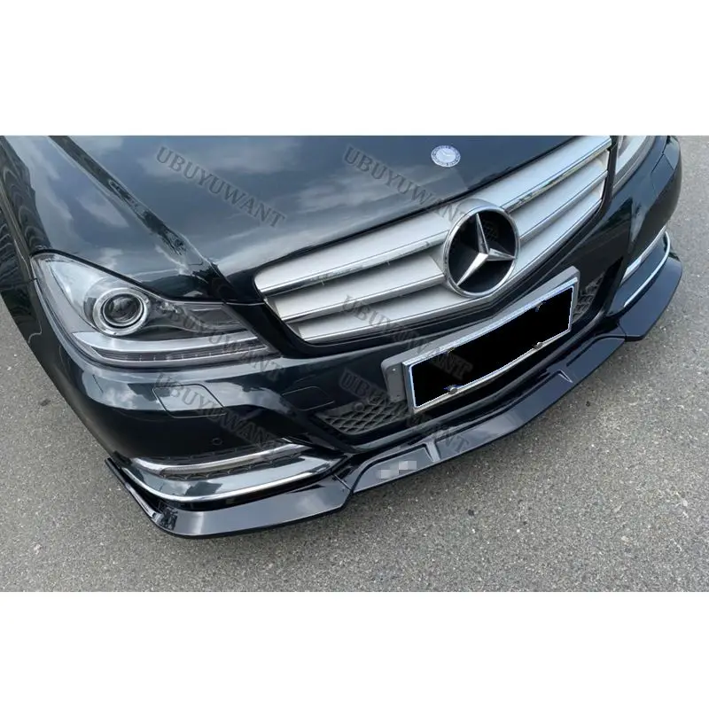 Alerón delantero Mercedes Clase C W204 con labio y divisores