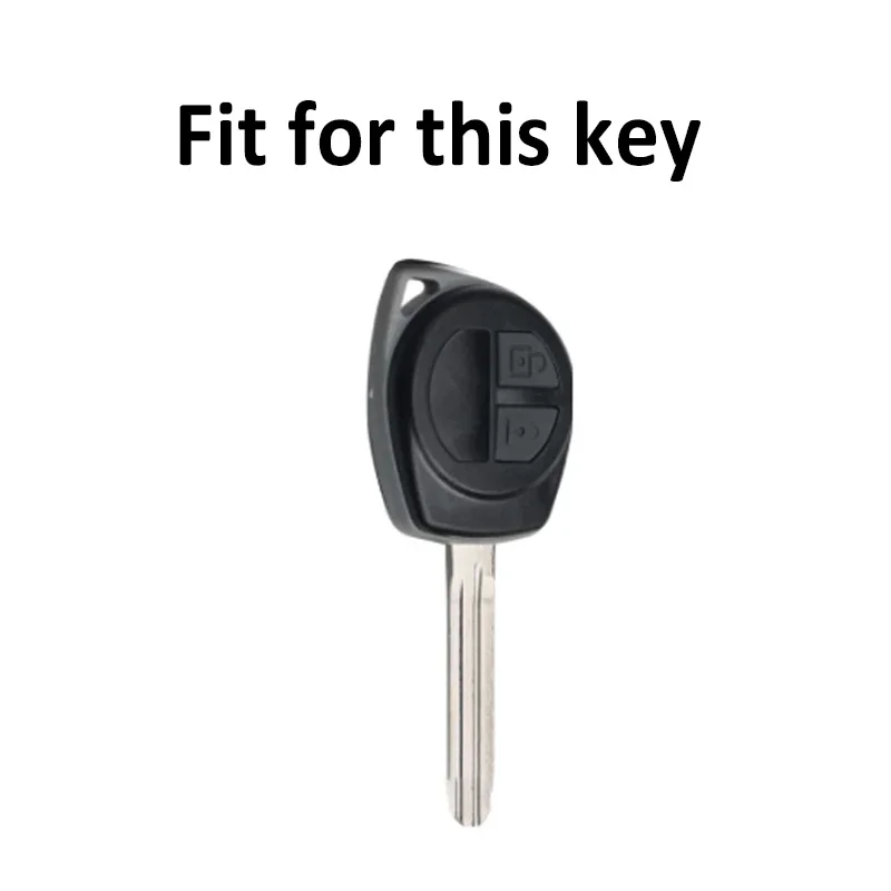 Funda de llave de coche con 2 botones, carcasa de mando a distancia, Protector de soporte, apto para SUZUKI SWIFT SX4 ALTO VITARA IGNIS JIMNY Splash - imagen 2