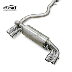 Escape deportivo de acero inoxidable BMW 1M E82 3.0T 2011-2012