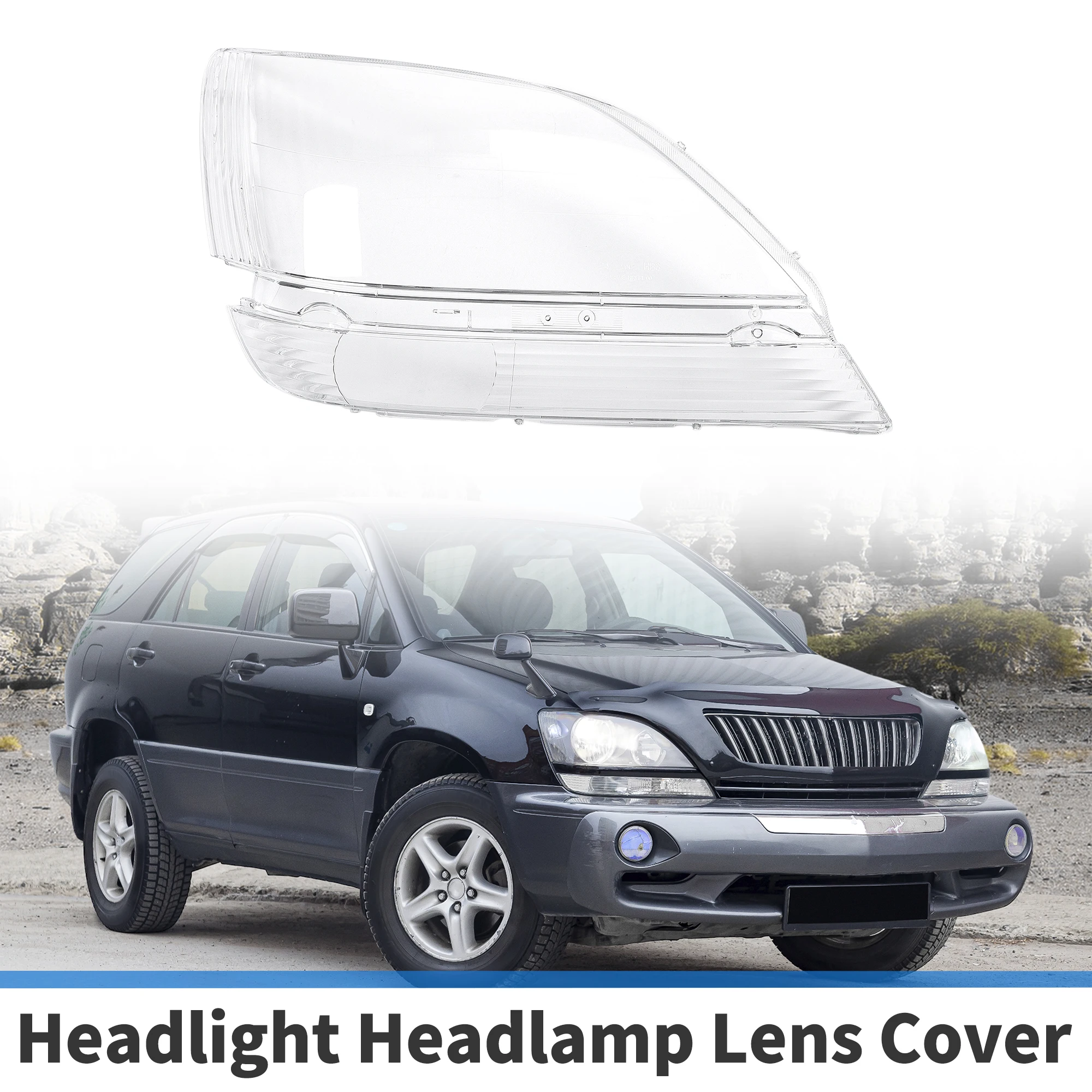 Cubierta de lente faro Uxcell para Lexus RX300 1999-2003