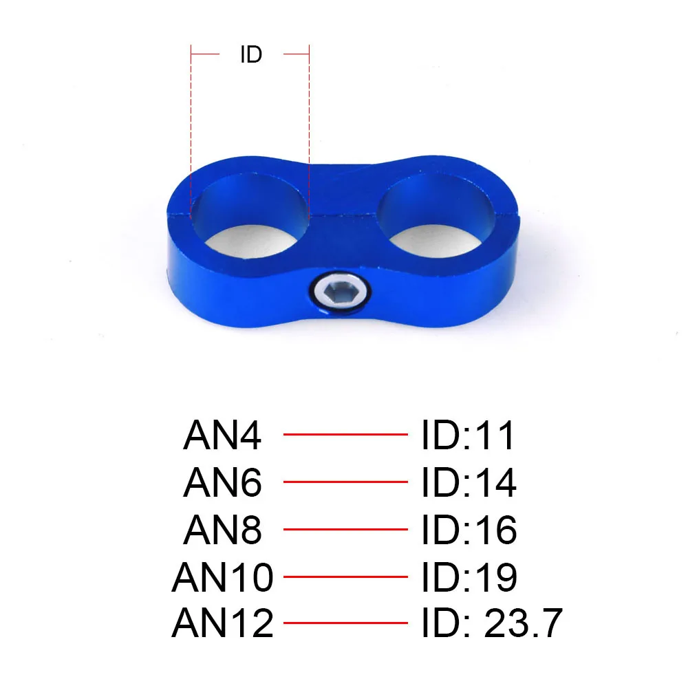 Kit abrazaderas AN aluminio anodizado – Tuning universal para coche - imagen 4