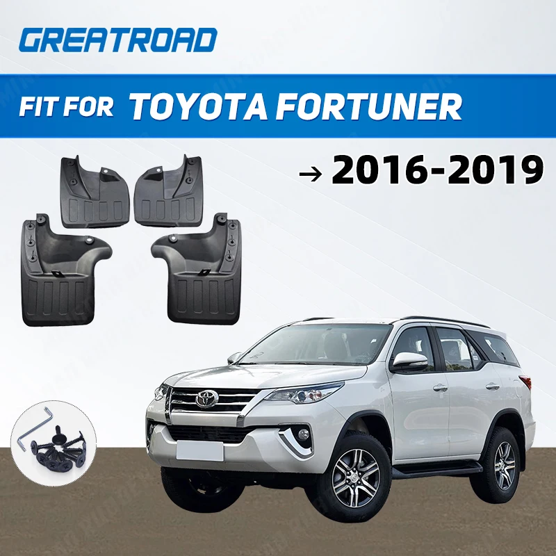 Guardabarros ABS Toyota Fortuner 2016-2019 delantero y trasero