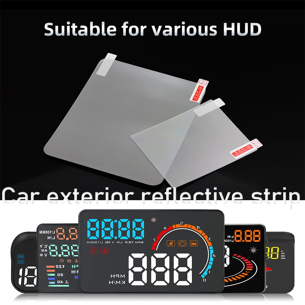 Película reflectante HUD para coche con pantalla frontal protectora