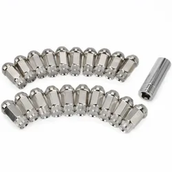 Tuercas de rueda acero inoxidable M12 M14 hexagonal