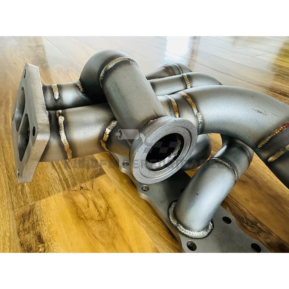 Colector de escape KUNGFU T4 twin scroll para BMW N54 335i y 135i - imagen 5