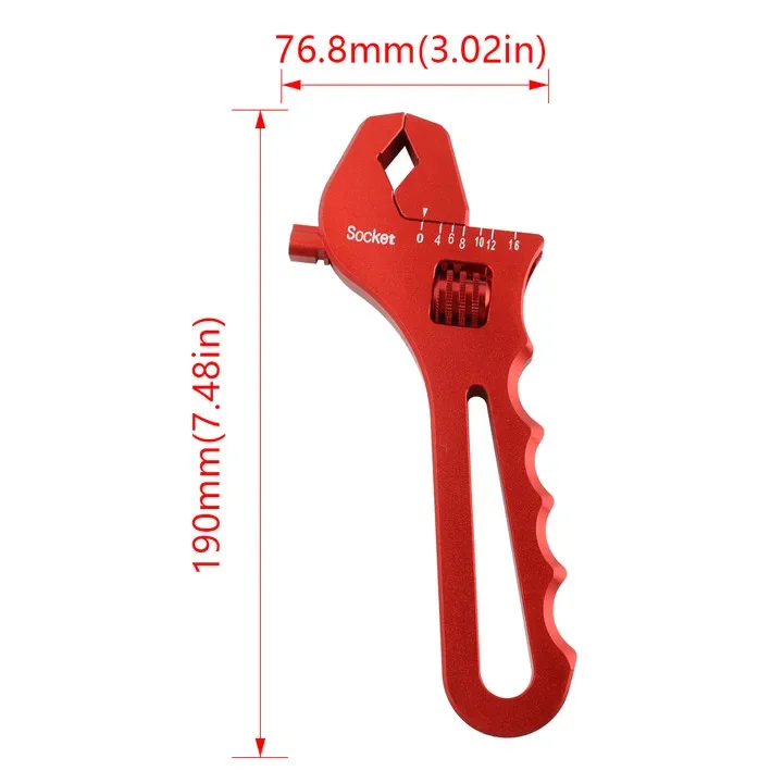 Llave ajustable de aluminio para racores AN-3 a AN-16 - imagen 4
