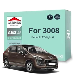 Bombilla LED Canbus Peugeot 3008 2009-2020 para luz matrícula