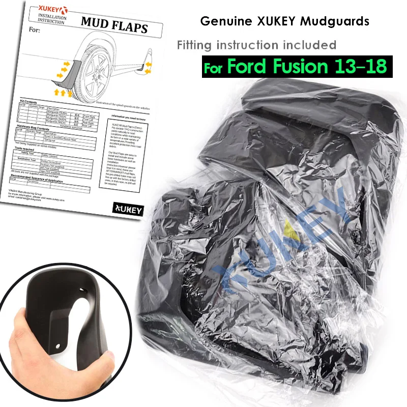 Guardabarros delanteros y traseros Ford Fusion/Mondeo 2013-2018 - imagen 5