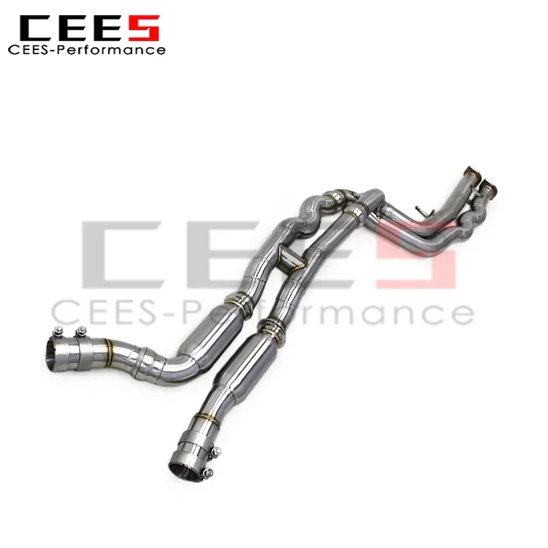 Escape medio SS304 Cees para BMW M2 Competition F87 – Tubo resonado - imagen 2
